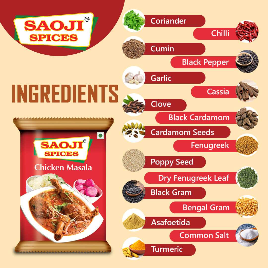 CHICKEN MASALA – POUCH (VEG)